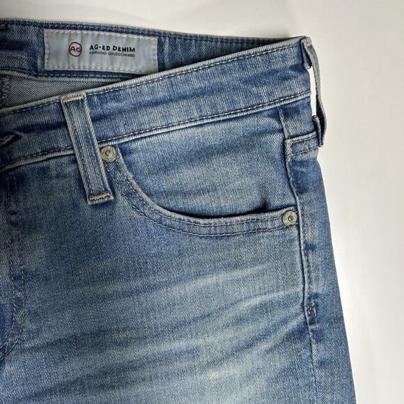 AG Adriano Goldschmied Jeans Womens 28R The Legging Ankle Super Skinny Lght Blue - Picture 7 of 16
